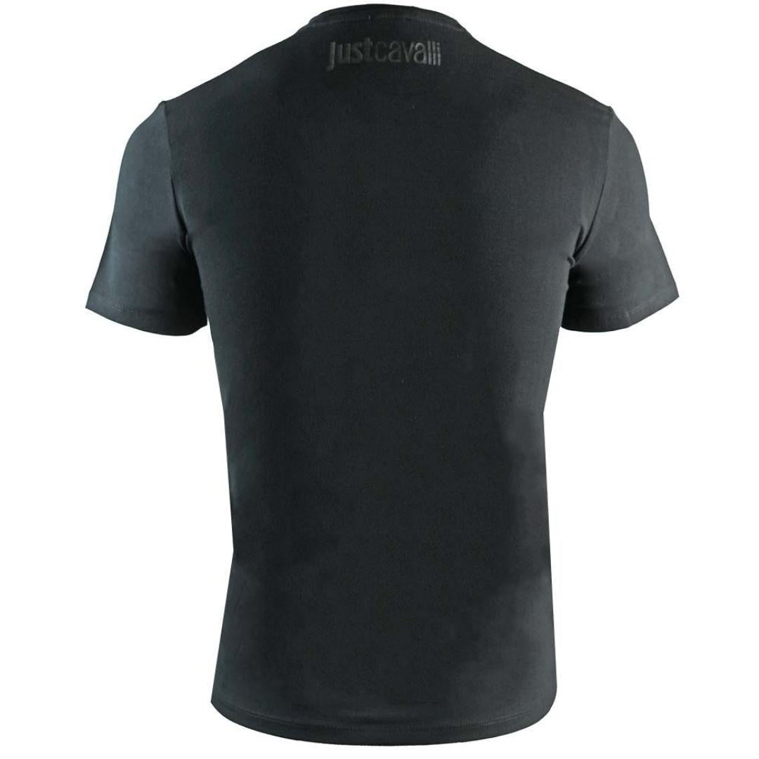 Black - Back - Cavalli Class Unisex Adult Snake Logo T-Shirt