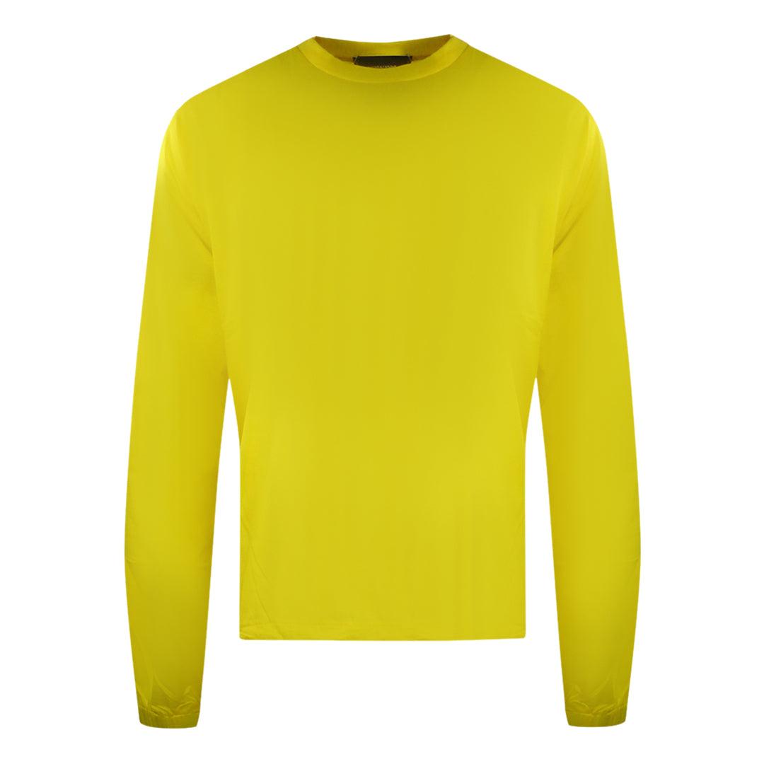 Yellow - Front - DSquared2 Unisex Adult Logo Back Print Long-Sleeved T-Shirt