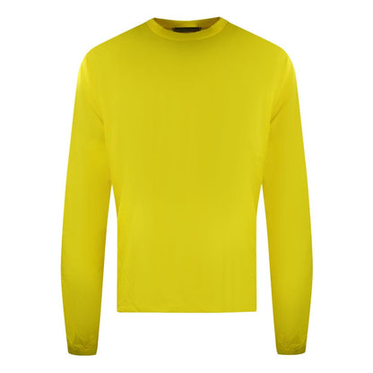 Yellow - Front - DSquared2 Unisex Adult Logo Back Print Long-Sleeved T-Shirt