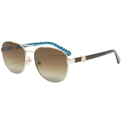 Gold-Havana Brown - Back - Kate Spade Womens-Ladies Raglan Sunglasses