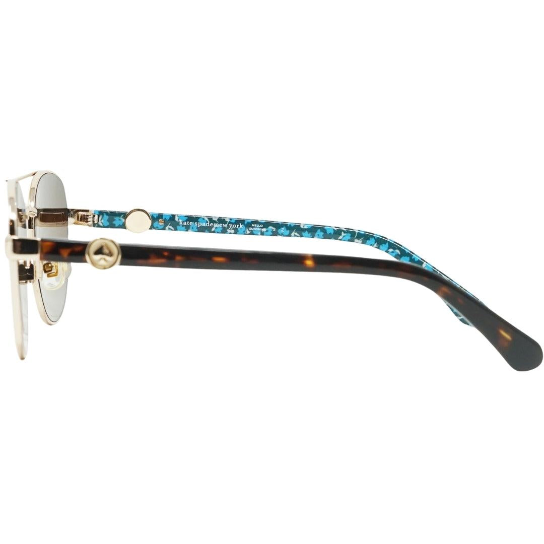 Gold-Havana Brown - Side - Kate Spade Womens-Ladies Raglan Sunglasses