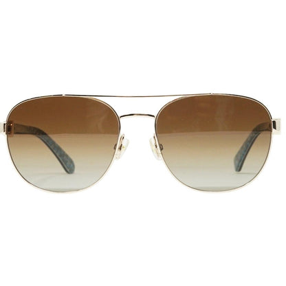 Gold-Havana Brown - Front - Kate Spade Womens-Ladies Raglan Sunglasses