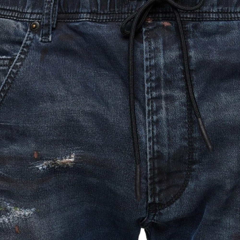Blue - Side - Diesel Mens Krooley Jeans
