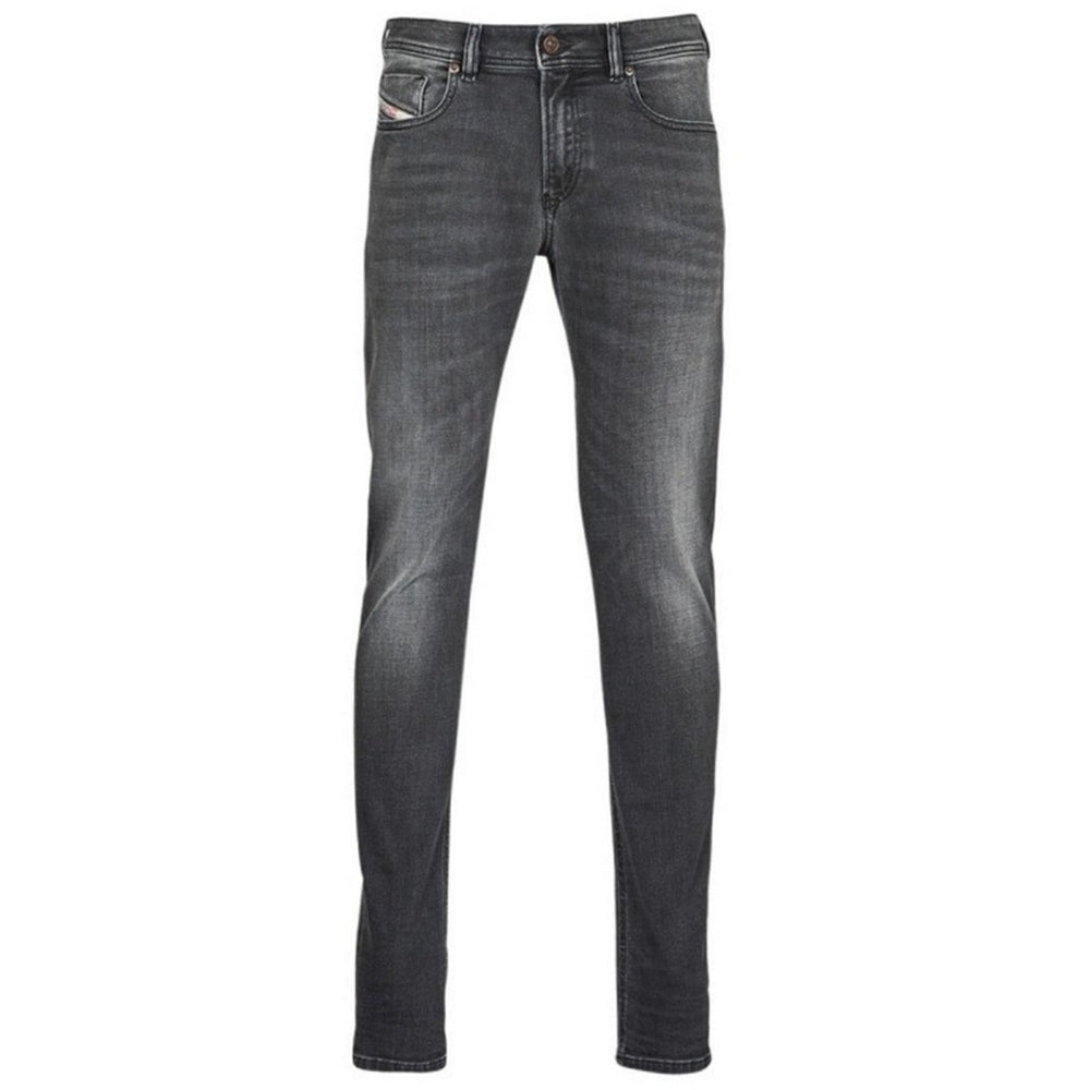 Dark Grey - Front - Diesel Mens 1979 Sleenker Denim Faded Skinny Jeans