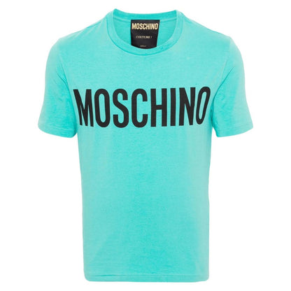 Green - Front - Moschino Mens Bold Logo T-Shirt