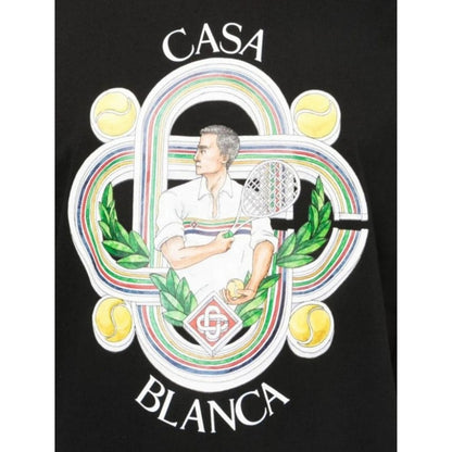 Black - Side - Casablanca Mens Le Joueur T-Shirt