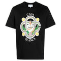 Black - Front - Casablanca Mens Le Joueur T-Shirt