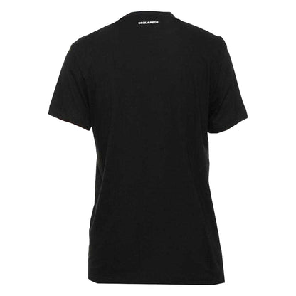 Black - Back - DSquared2 Unisex Adult Bubble Logo Skinny T-Shirt