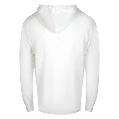 White - Back - Diesel Mens Only The Brave Logo Hooded T-Shirt