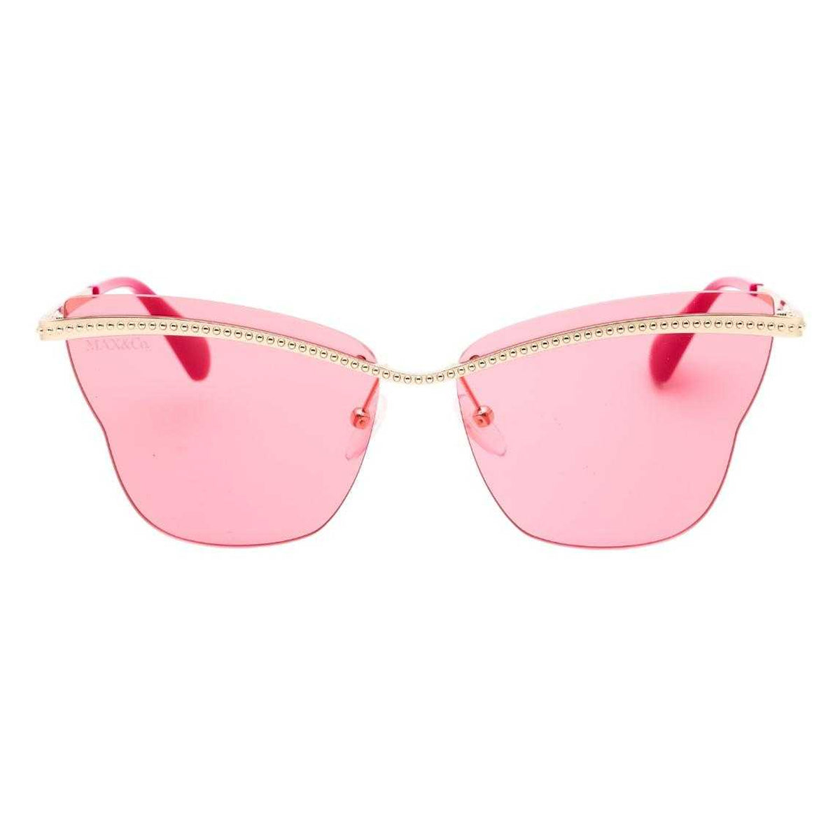 Gold-Bordeaux - Front - Max & Co Womens-Ladies Smoke Gradient Sunglasses