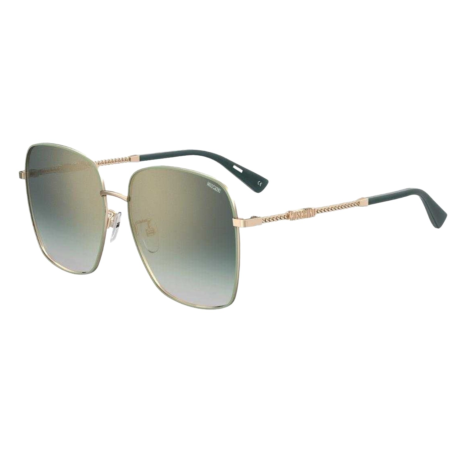 Rose Gold - Front - Moschino Womens-Ladies MOS133 G DDB HA Branded Arms Sunglasses