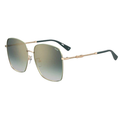 Rose Gold - Front - Moschino Womens-Ladies MOS133 G DDB HA Branded Arms Sunglasses