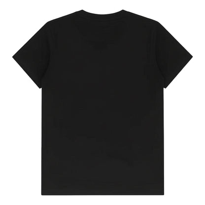Black - Back - Off White Unisex Adult Script Logo Casual T-Shirt