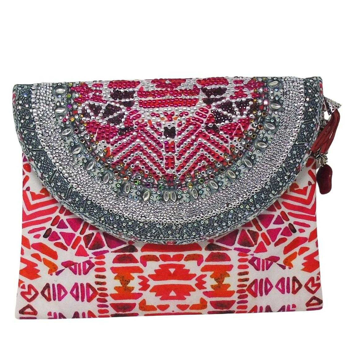 Multicoloured - Front - Inoa Womens-Ladies Shiraz-1923 Clutch