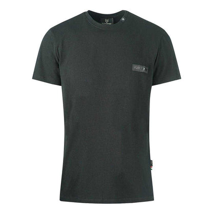 Black - Front - Plein Sport Mens Logo Leather Patch T-Shirt