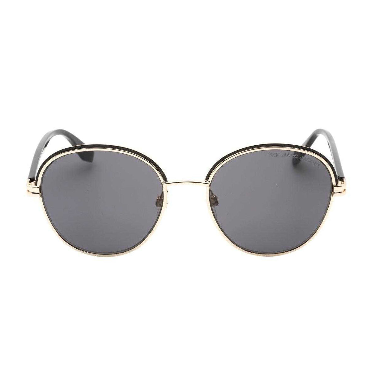 Gold-Grey - Back - Marc Jacobs Mens Round Sunglasses