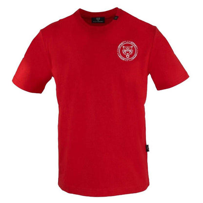 Red - Front - Plein Sport Mens Circle Emblem Logo T-Shirt