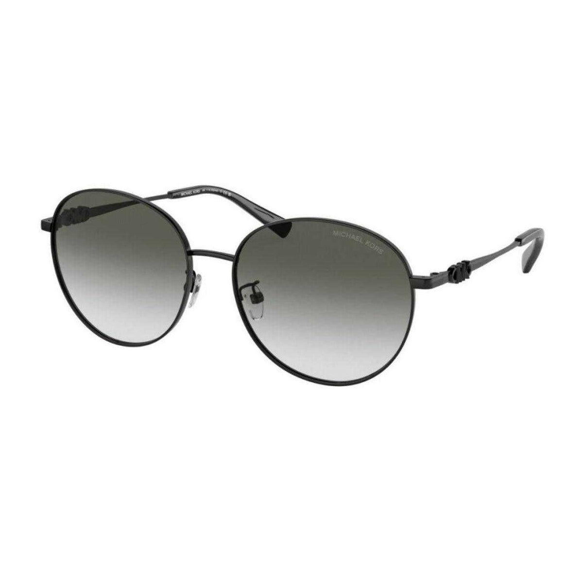 Black-Grey - Front - Michael Kors Womens-Ladies 0Mk1119 10058E Shiny Sunglasses