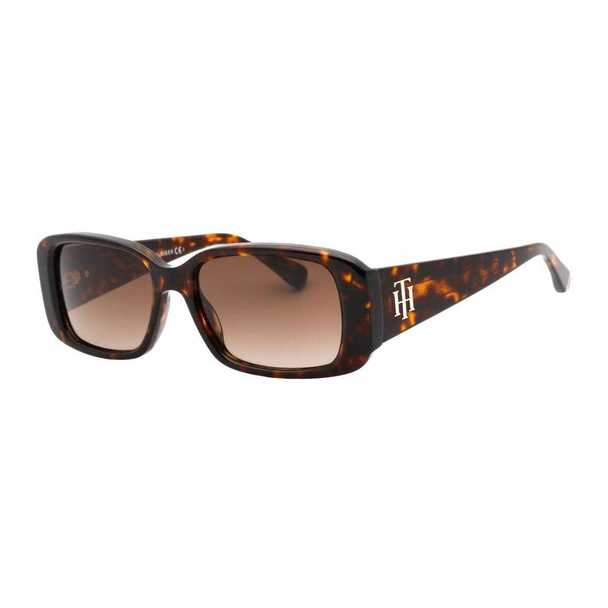 Havana-Brown - Front - Tommy Hilfiger Womens-Ladies Gradient Sunglasses