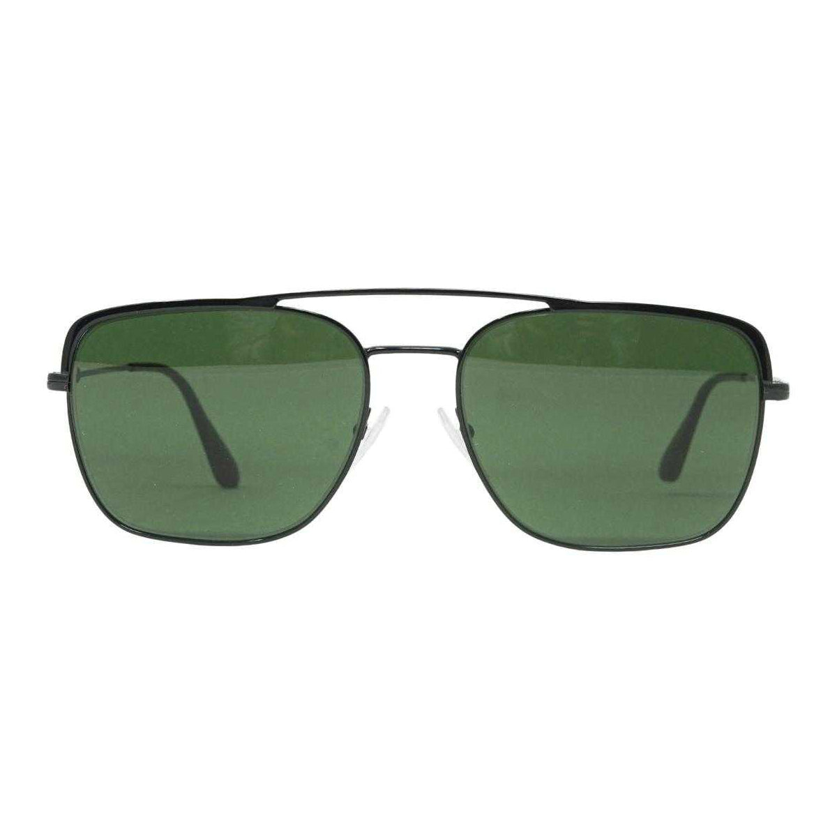 Black-Green - Side - Prada Womens-Ladies Square Sunglasses