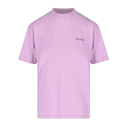Purple - Front - Off-White Unisex Adult Diag Logo Regular T-Shirt