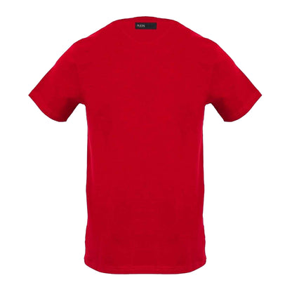 Red - Back - Plein Sport Mens Panel Logo T-Shirt
