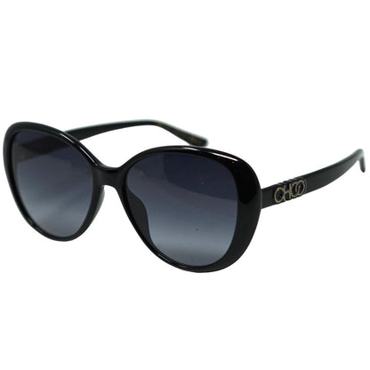 Black - Back - Jimmy Choo Amira Logo Sunglasses