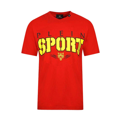 Red - Front - Plein Sport Unisex Adult Bold Logo T-Shirt