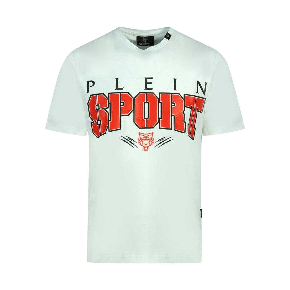 White - Front - Plein Sport Unisex Adult Bold Logo T-Shirt