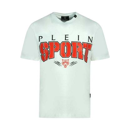 White - Front - Plein Sport Unisex Adult Bold Logo T-Shirt