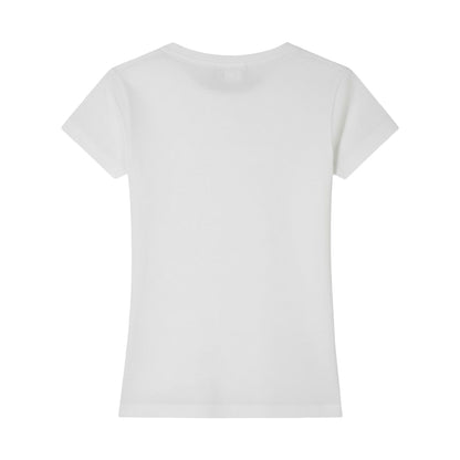Off White - Back - Parajumpers Unisex Adult Brand Logo T-Shirt