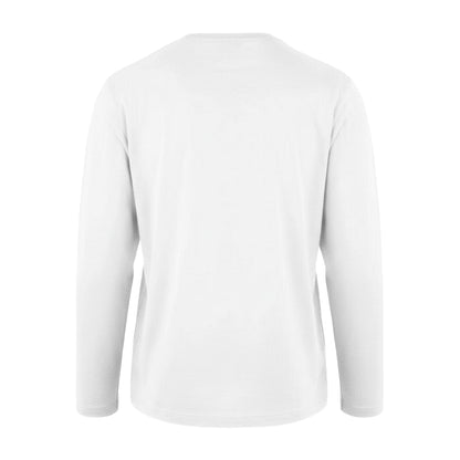 White - Back - Plein Sport Mens Scribble Logo Long-Sleeved T-Shirt
