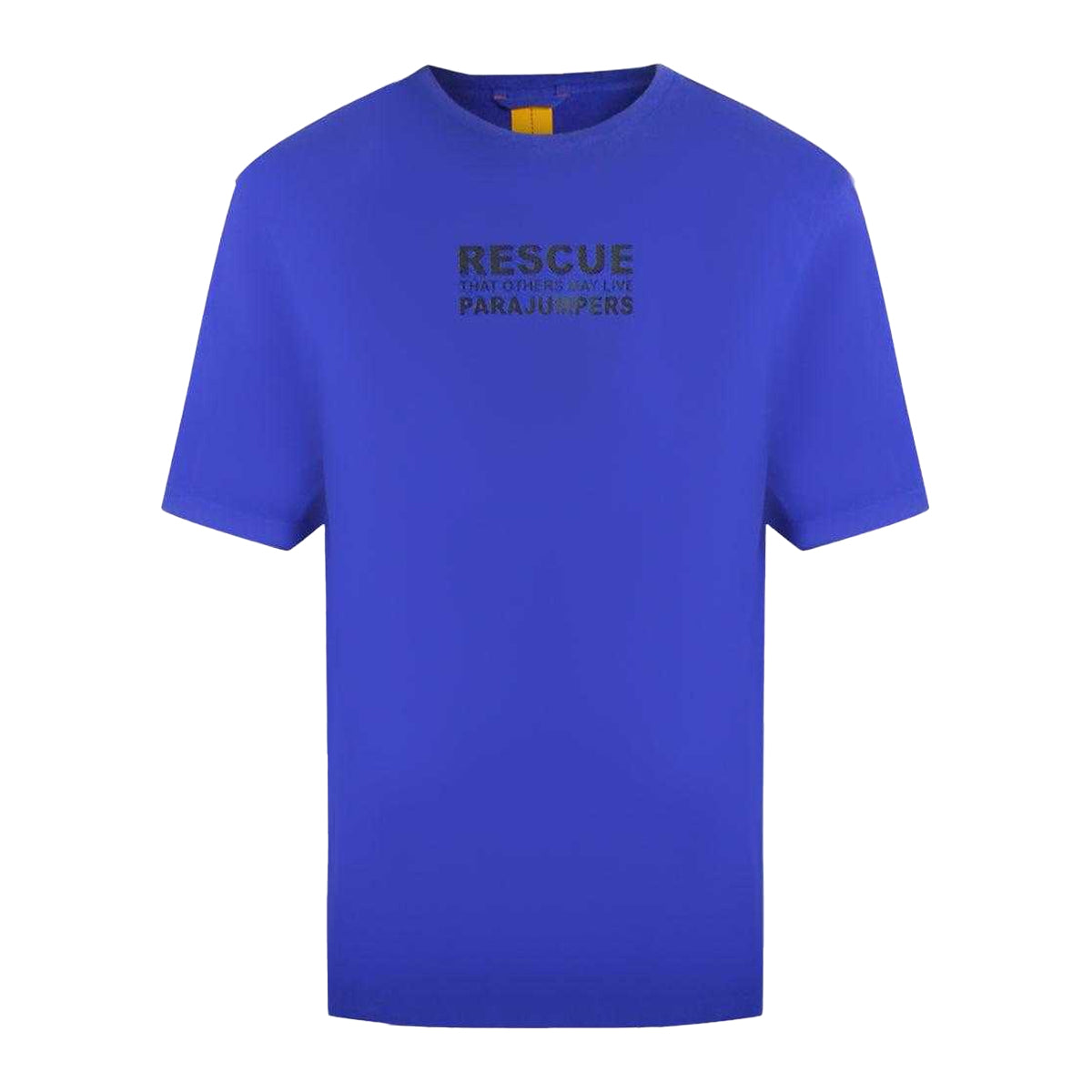Blue - Front - Parajumpers Unisex Adult Rescue Logo T-Shirt