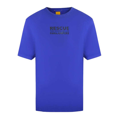 Blue - Front - Parajumpers Unisex Adult Rescue Logo T-Shirt