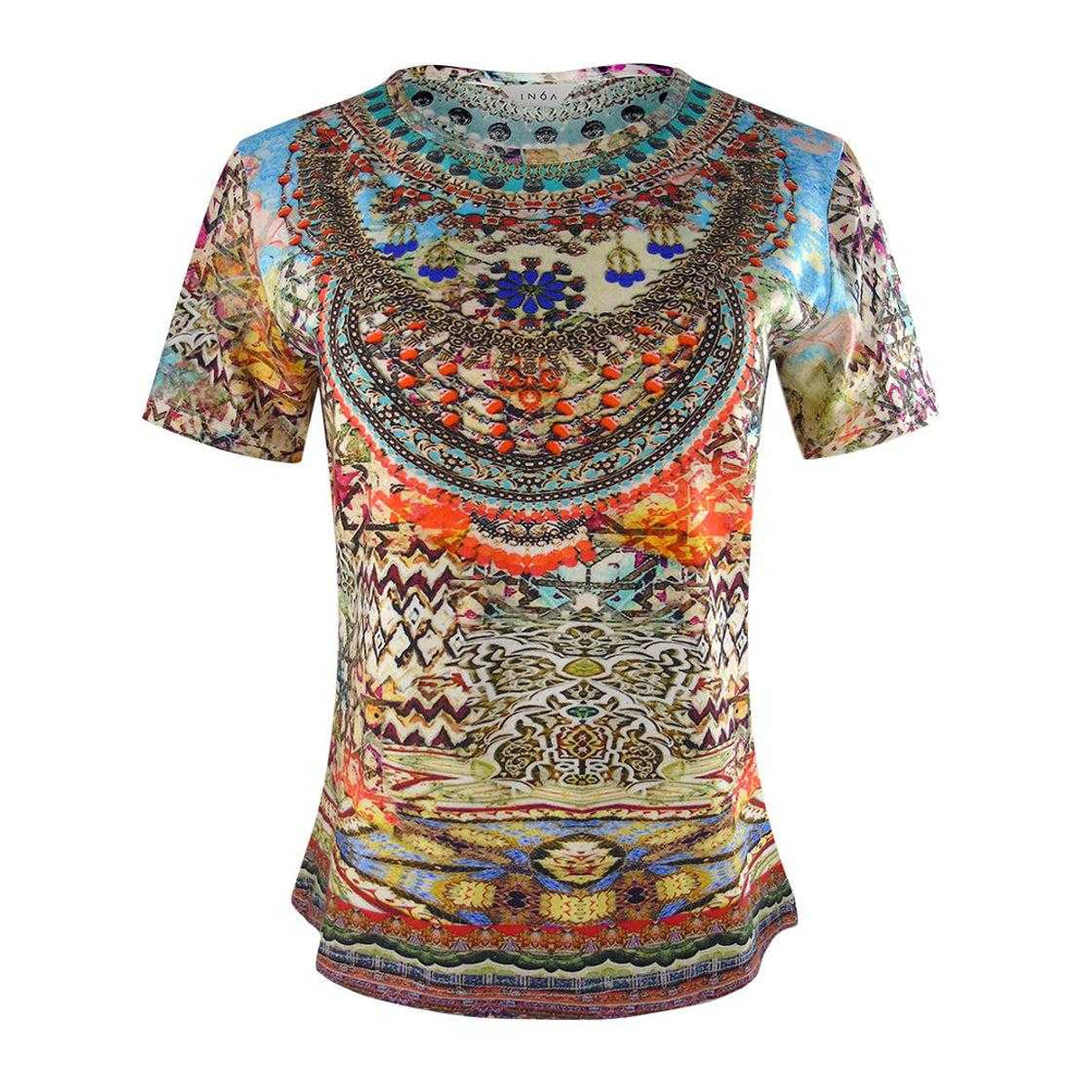 Multicoloured - Front - Inoa Womens-Ladies Arizona 1925 T-Shirt