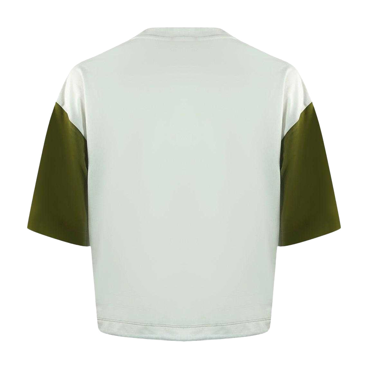 Green - Back - Parajumpers Womens-Ladies Anorak Crop T-Shirt