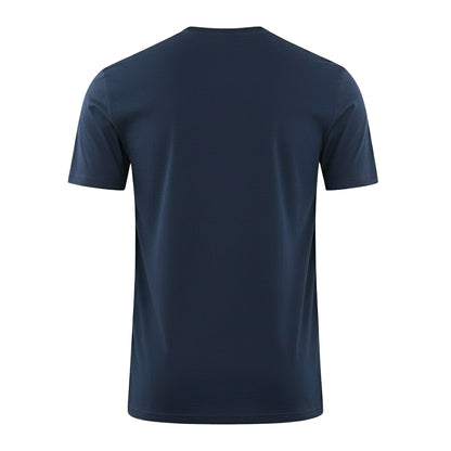 Navy Blue - Back - Cavalli Class Unisex Adult Leopard Logo T-Shirt