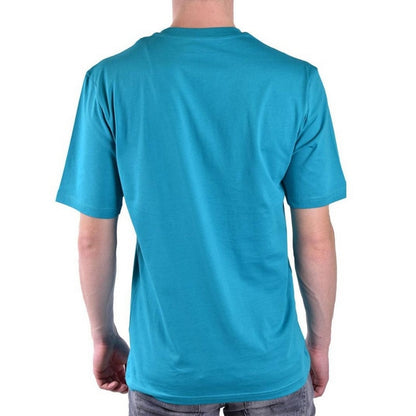 Teal - Back - Moschino Mens Couture Gloss Logo T-Shirt