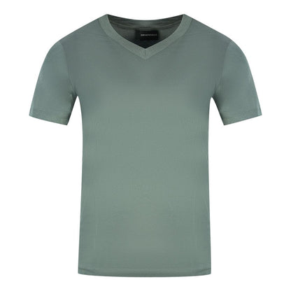 Dark Grey - Front - Emporio Armani Unisex Adult V Neck T-Shirt