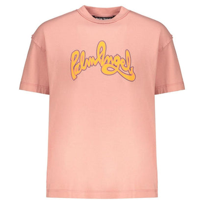 Pink - Front - Palm Angels Unisex Adult Seasonal Logo T-Shirt