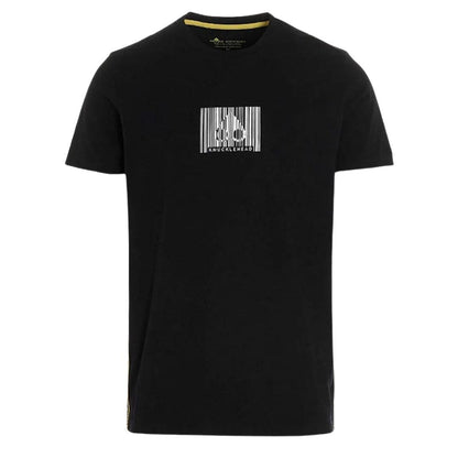 Black - Front - Moose Knuckles Mens Barcode T-Shirt