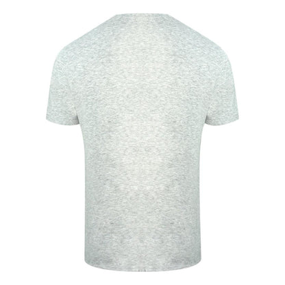 Grey - Back - Philipp Plein Mens Skull And Crossbones V Neck T-Shirt