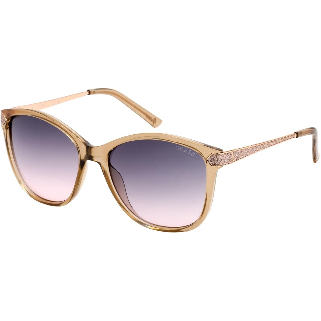 Beige-Bordeaux - Back - Guess Womens-Ladies Gradient Sunglasses