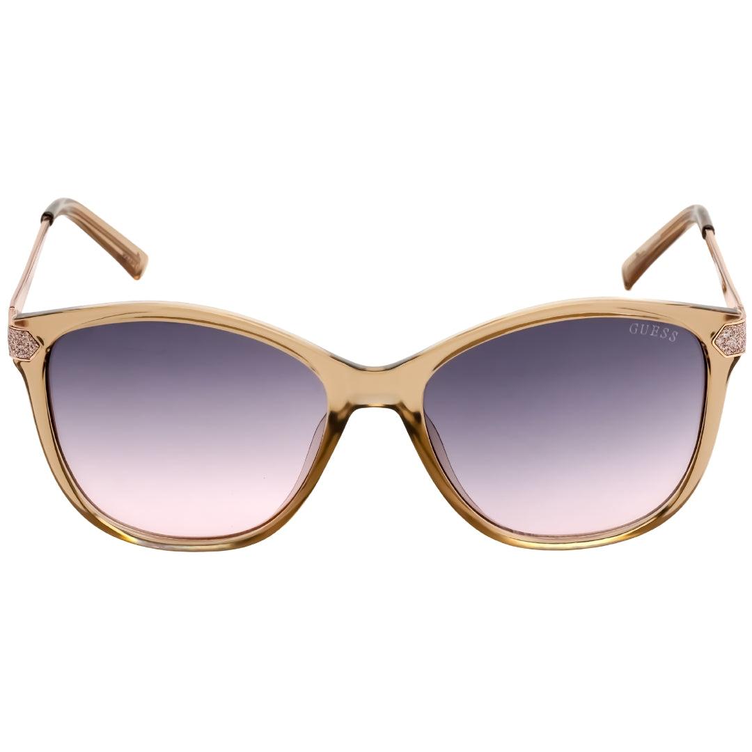 Beige-Bordeaux - Front - Guess Womens-Ladies Gradient Sunglasses