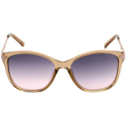 Beige-Bordeaux - Front - Guess Womens-Ladies Gradient Sunglasses