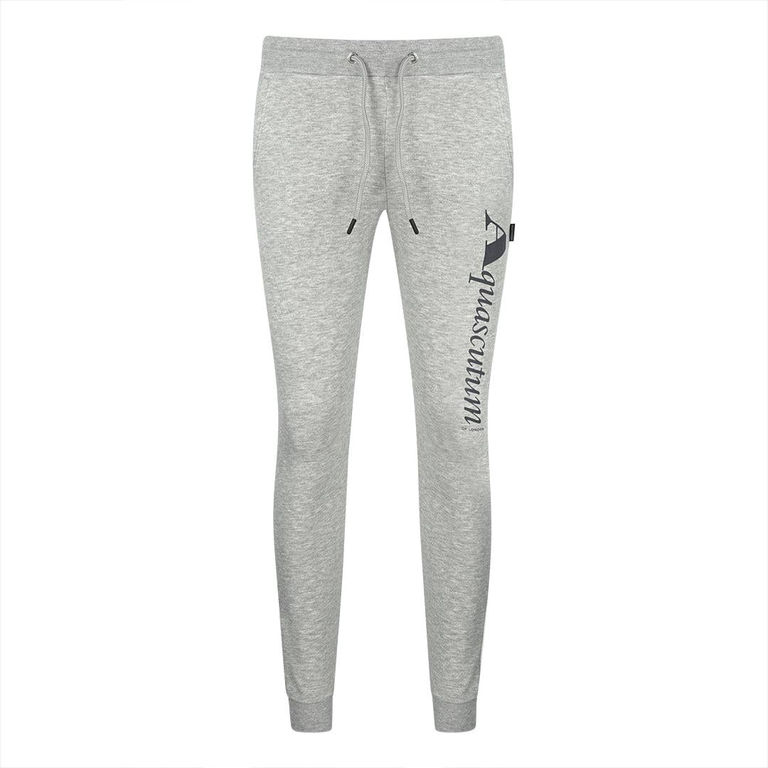 Grey - Front - Aquascutum Unisex Adult Logo Sweatpants