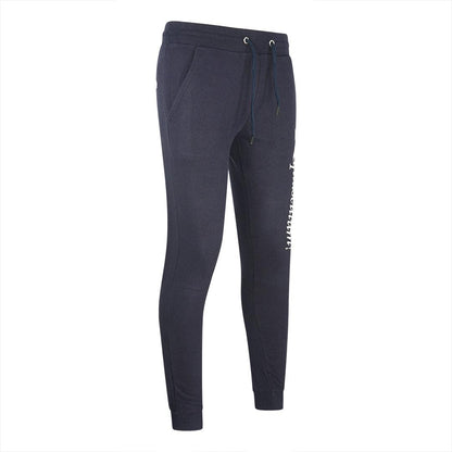 Navy - Side - Aquascutum Unisex Adult Logo Sweatpants