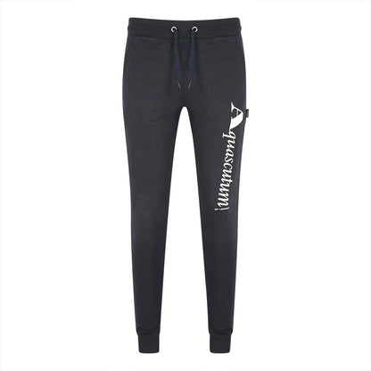 Navy - Front - Aquascutum Unisex Adult Logo Sweatpants