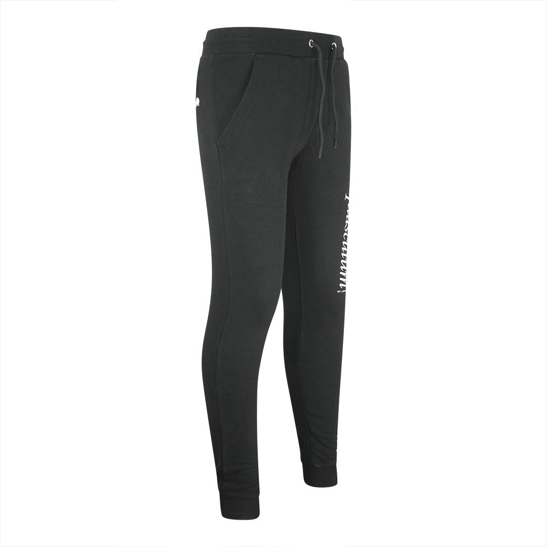 Black - Side - Aquascutum Unisex Adult Logo Sweatpants