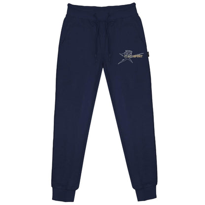 Navy Blue - Back - Plein Sport Unisex Adult Small Logo Sweatpants